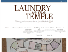 Tablet Screenshot of laundryinthetemple.com